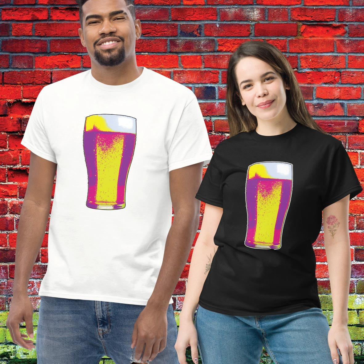 Pop Art Pint Funny Unisex Tee