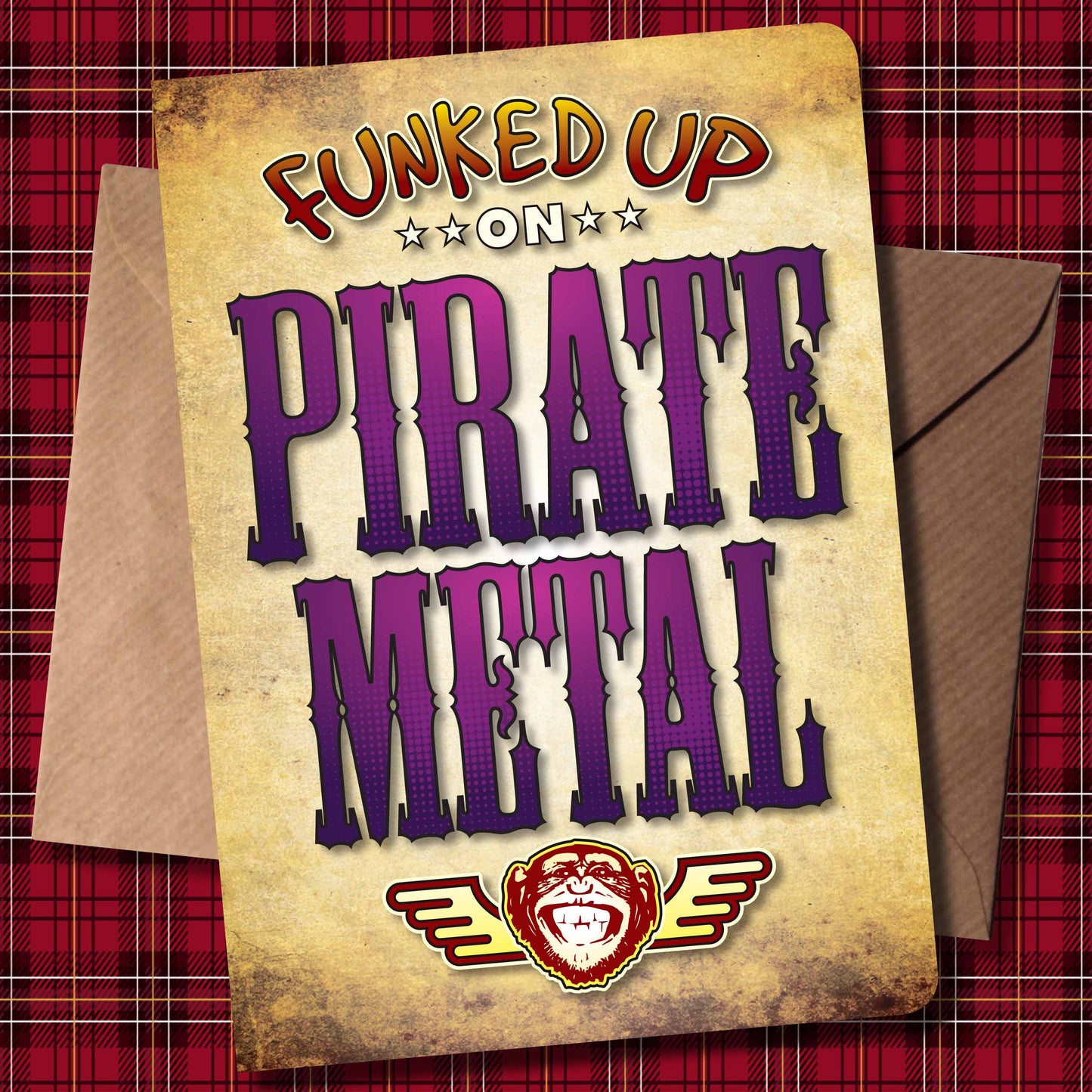 Pirate Metal Art Print / Poster / Birthday Card / Greetings Card