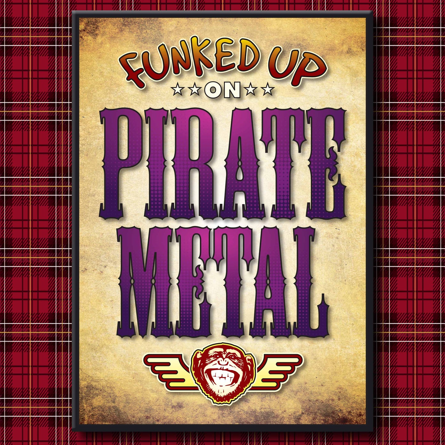 Pirate Metal Art Print / Poster / Birthday Card / Greetings Card