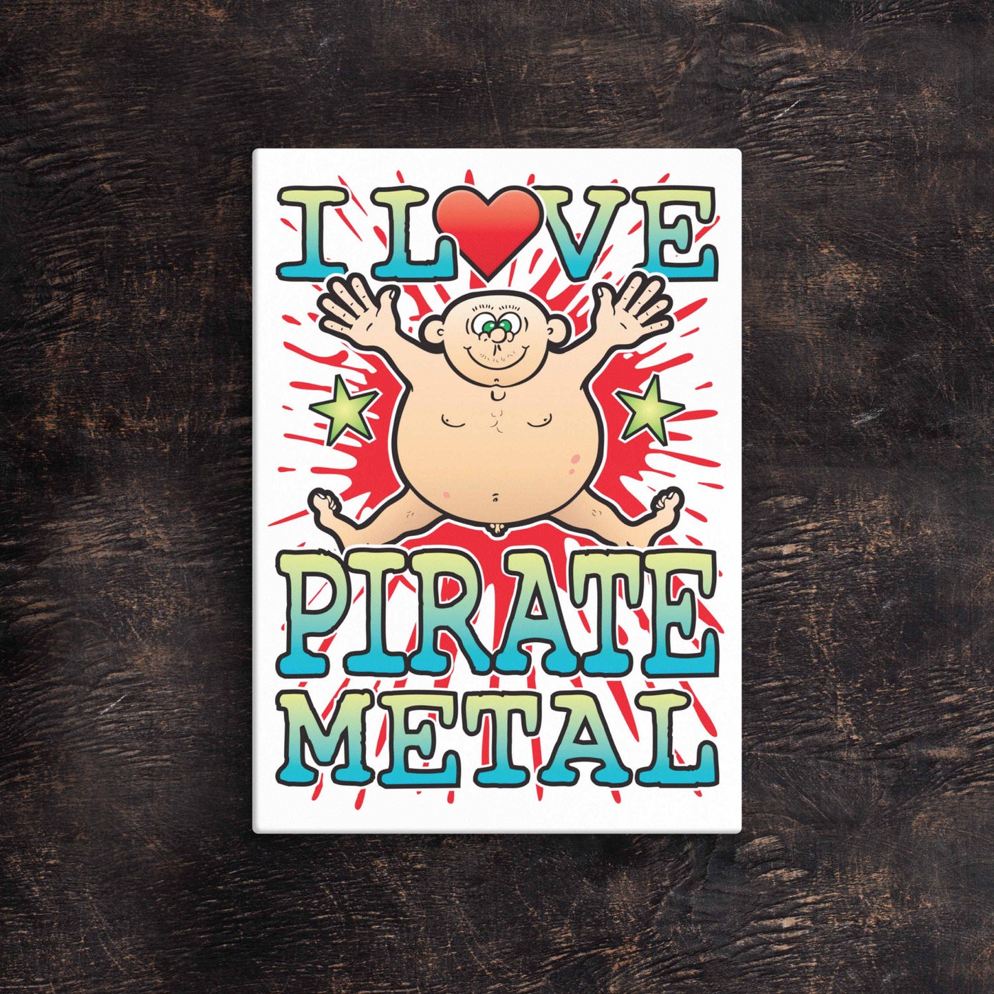 Pirate Metal 51x71cm Canvas Print