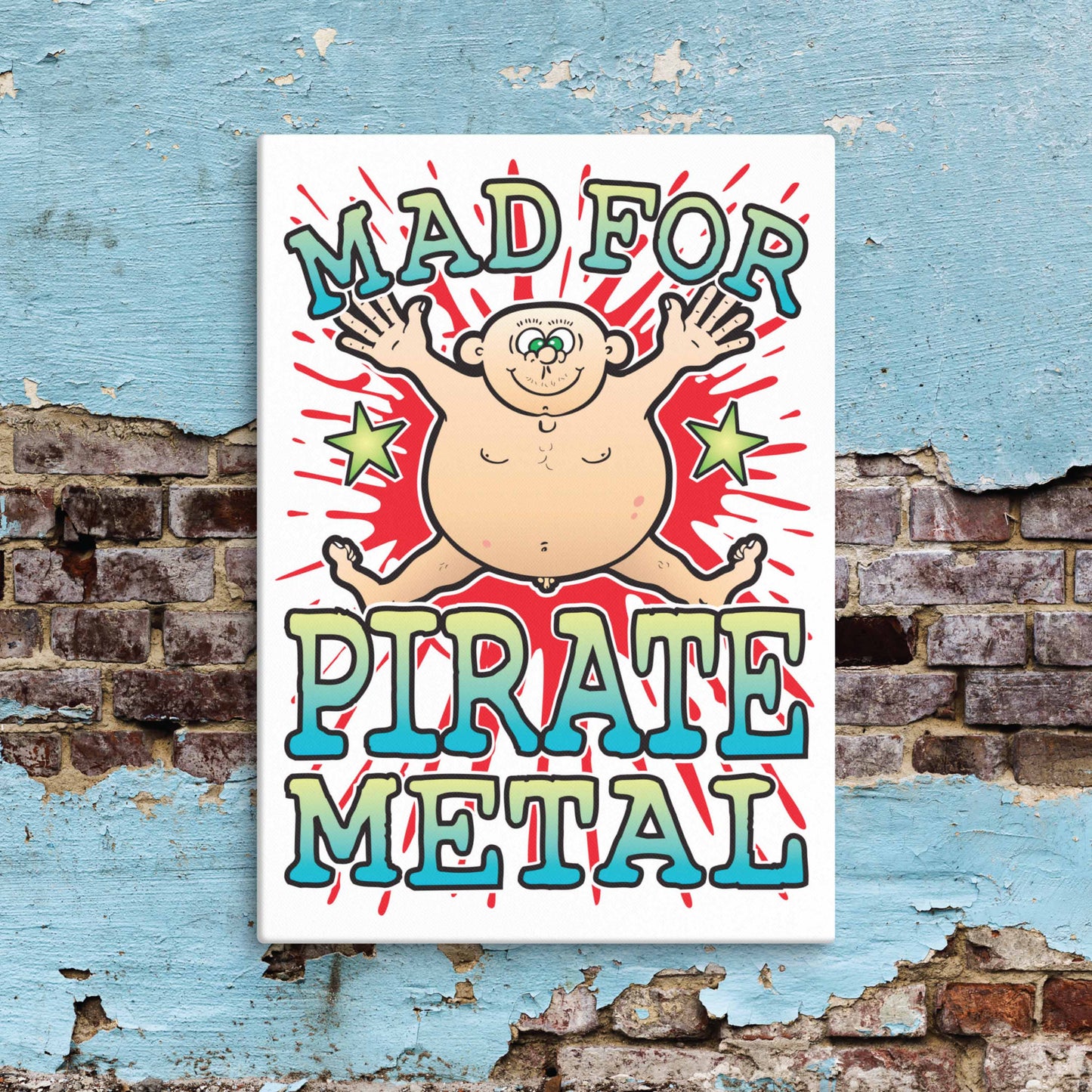 Pirate Metal Canvas Print 51x71cm