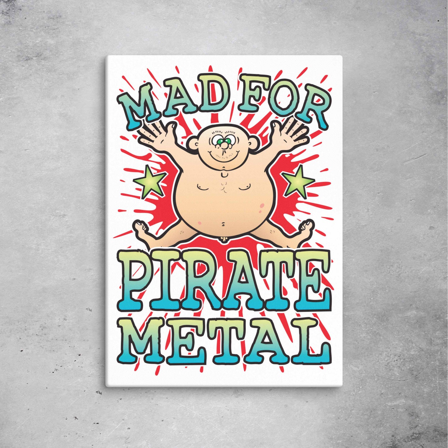 Pirate Metal Canvas Print 51x71cm
