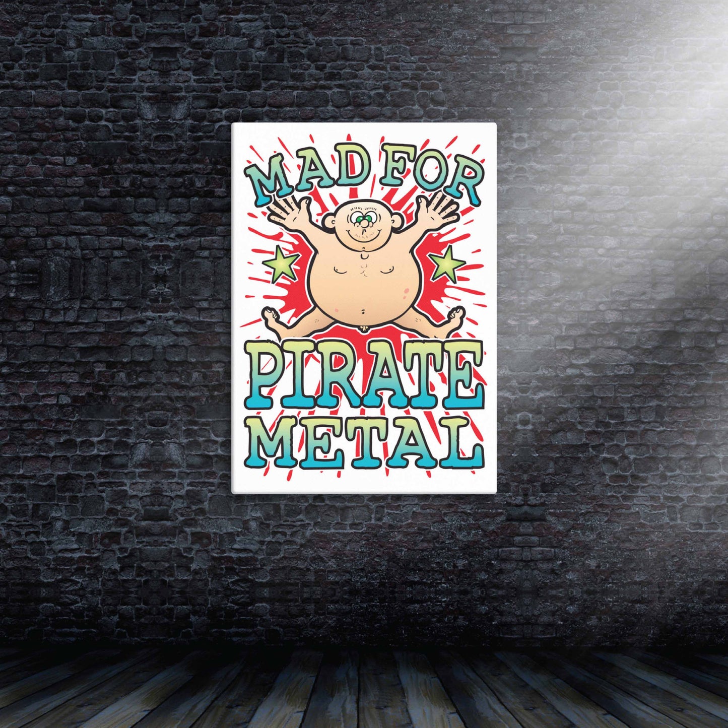 Pirate Metal Canvas Print 51x71cm