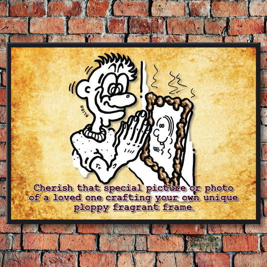 Plop Picture Frame Cartoon Art Print