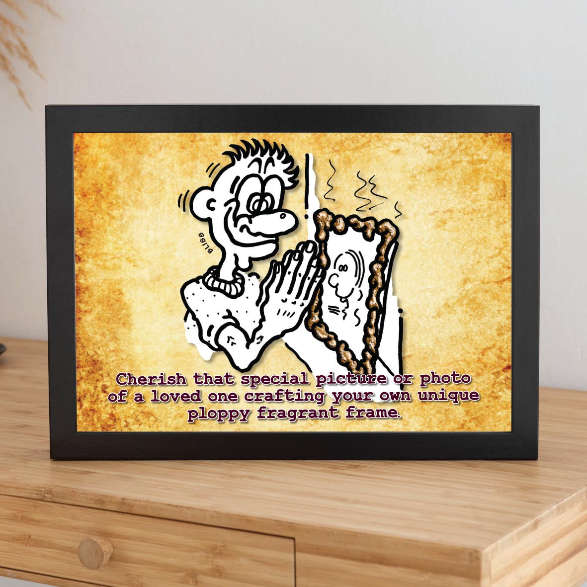 Plop Picture Frame Cartoon Art Print