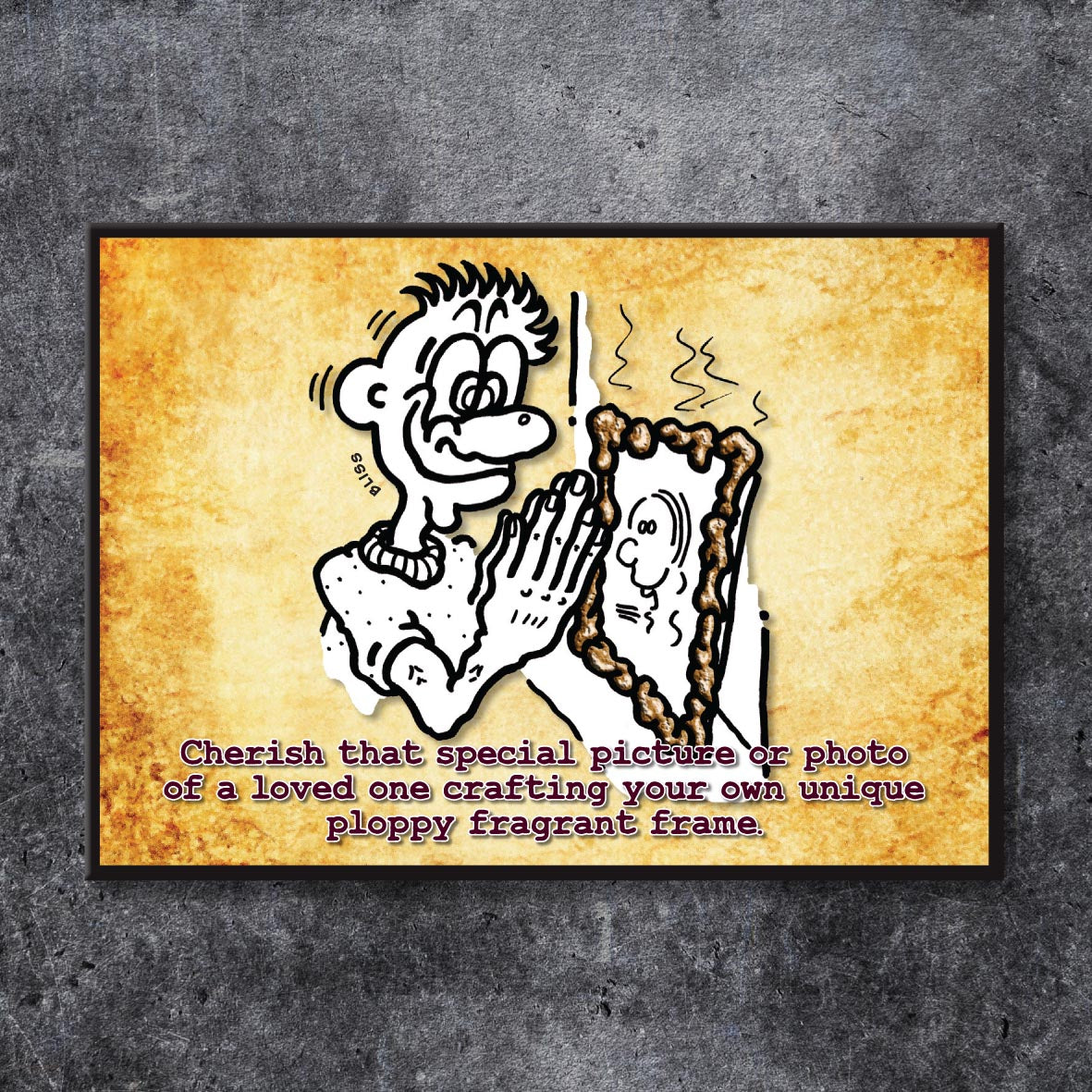 Plop Picture Frame Cartoon Art Print