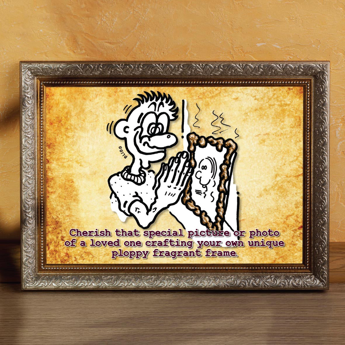 Plop Picture Frame Cartoon Art Print