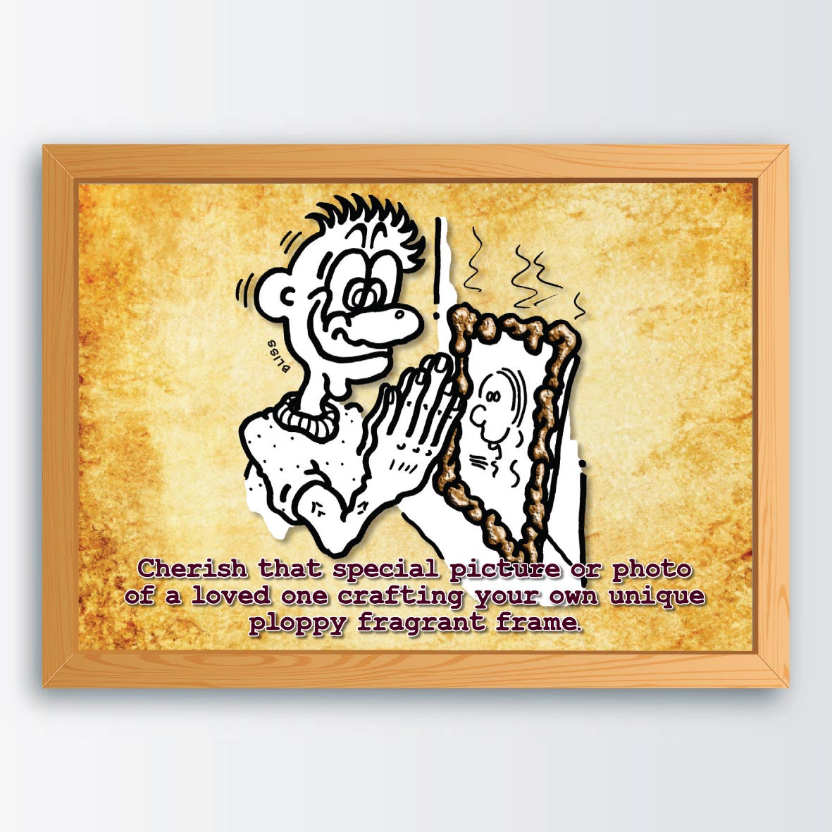Plop Picture Frame Cartoon Art Print