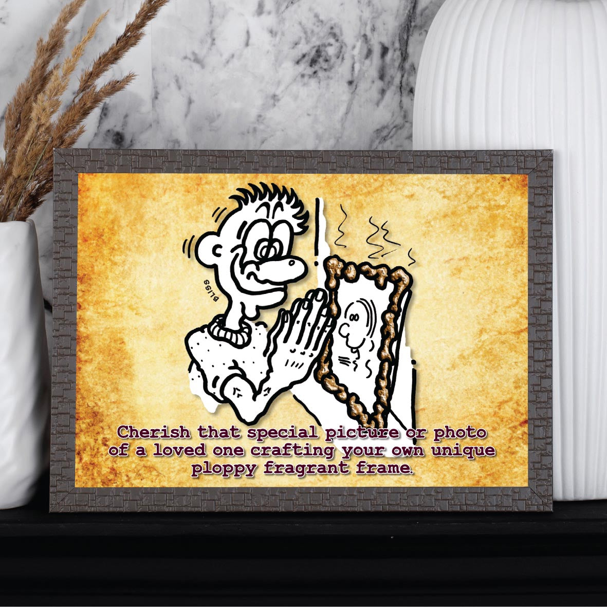 Plop Picture Frame Cartoon Art Print
