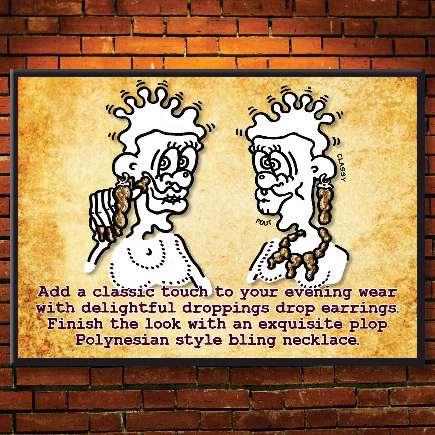 Bling Jewellery - Dog Poo Art Print