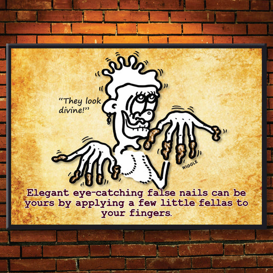 False Finger Nails - Dog Poo Art Print