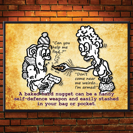 Self Defence Dollop - Dog Poo Art Print
