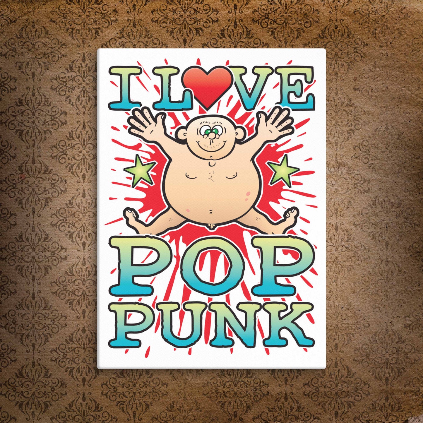 Pop Punk Canvas Print 30x40cm