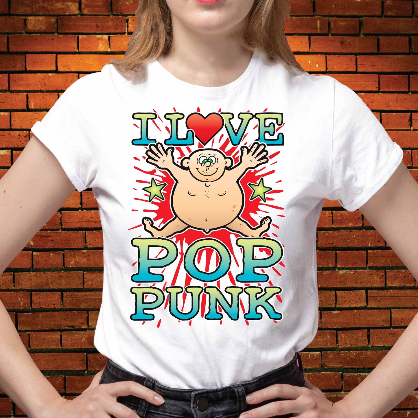 Pop Punk Cotton Love Music T-Shirt