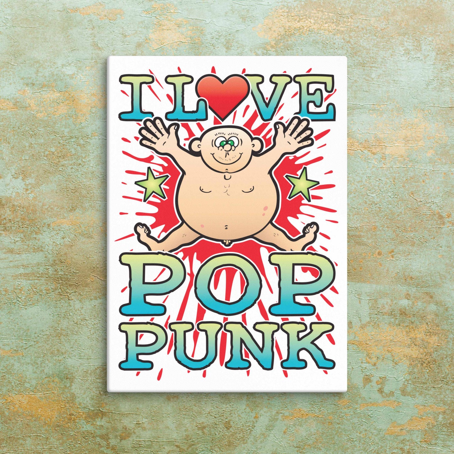 Pop Punk Canvas Print 30x40cm