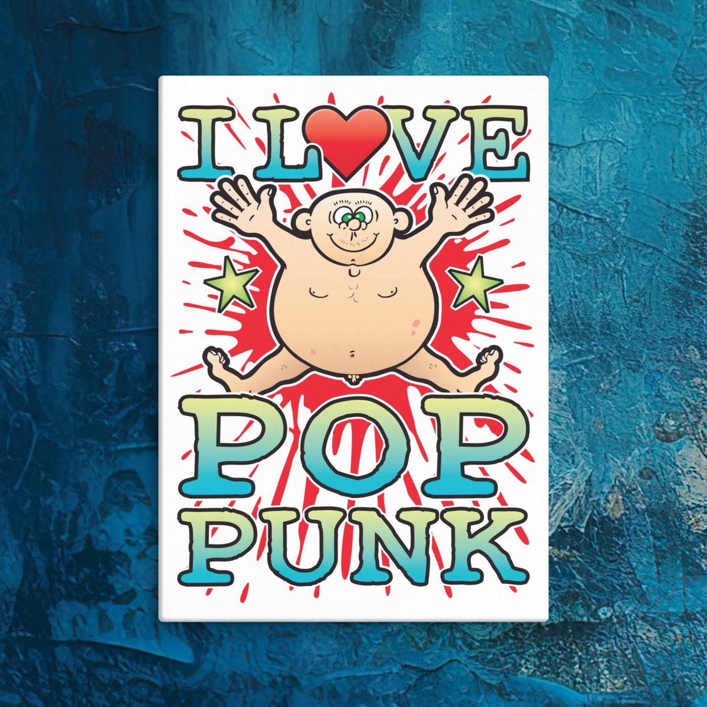 Pop Punk Canvas Print 30x40cm