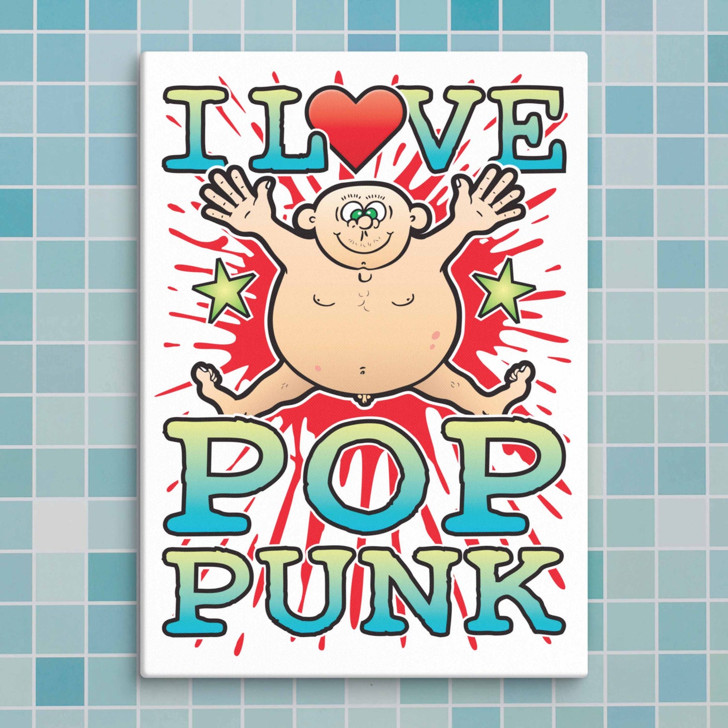 Pop Punk Canvas Print 30x40cm