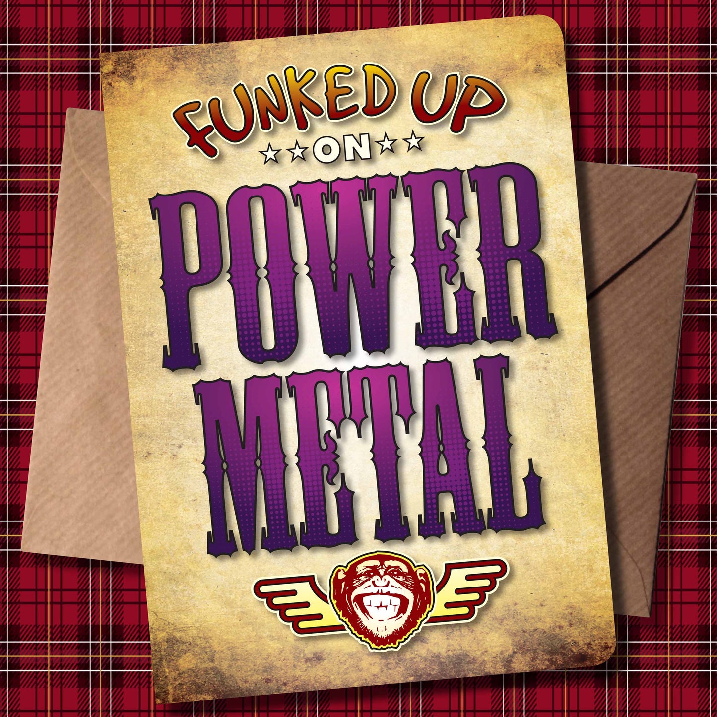 Power Metal Art Print / Poster / Birthday Card / Greetings Card