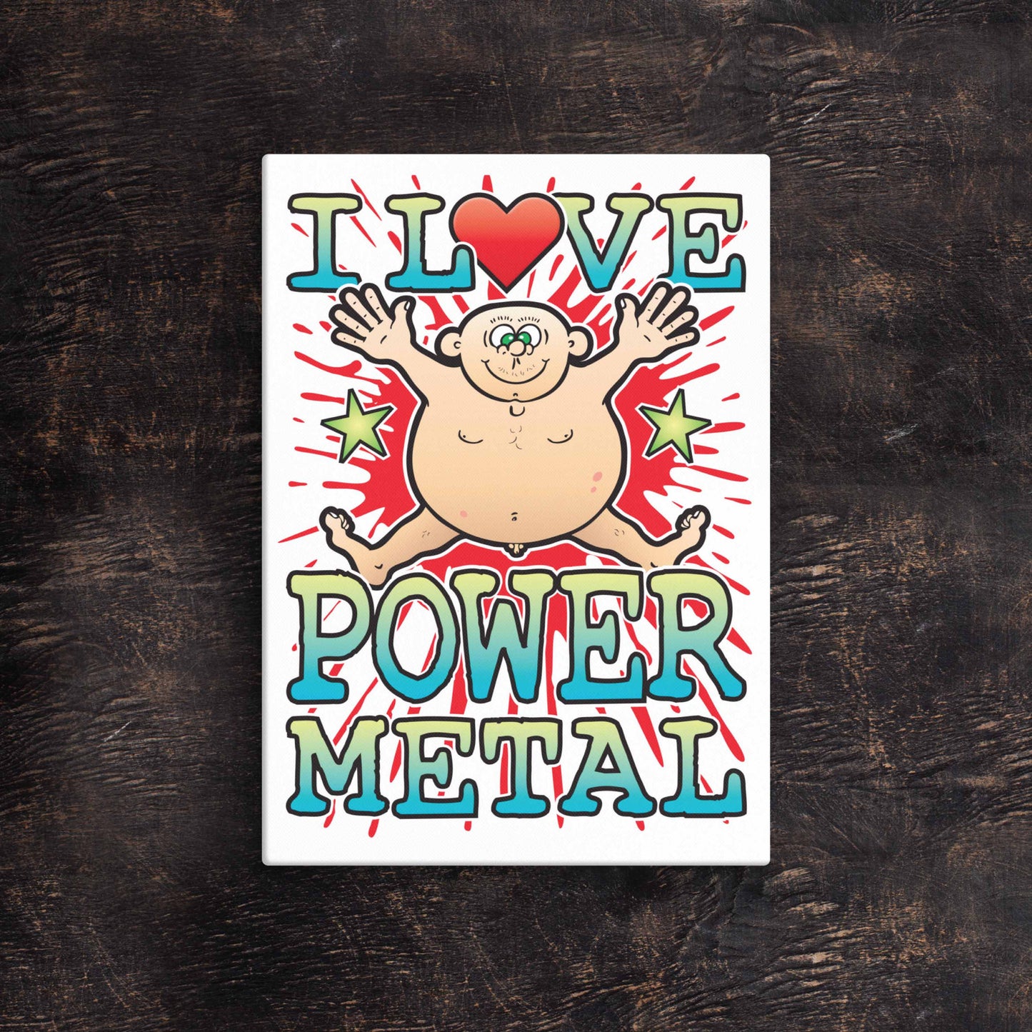 Power Metal 51x71cm Canvas Print