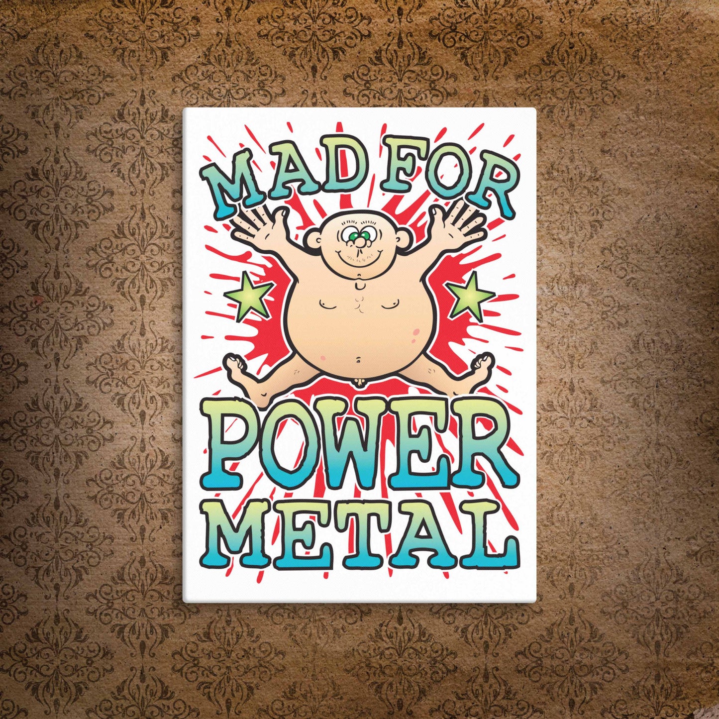 Power Metal Canvas Print 51x71cm