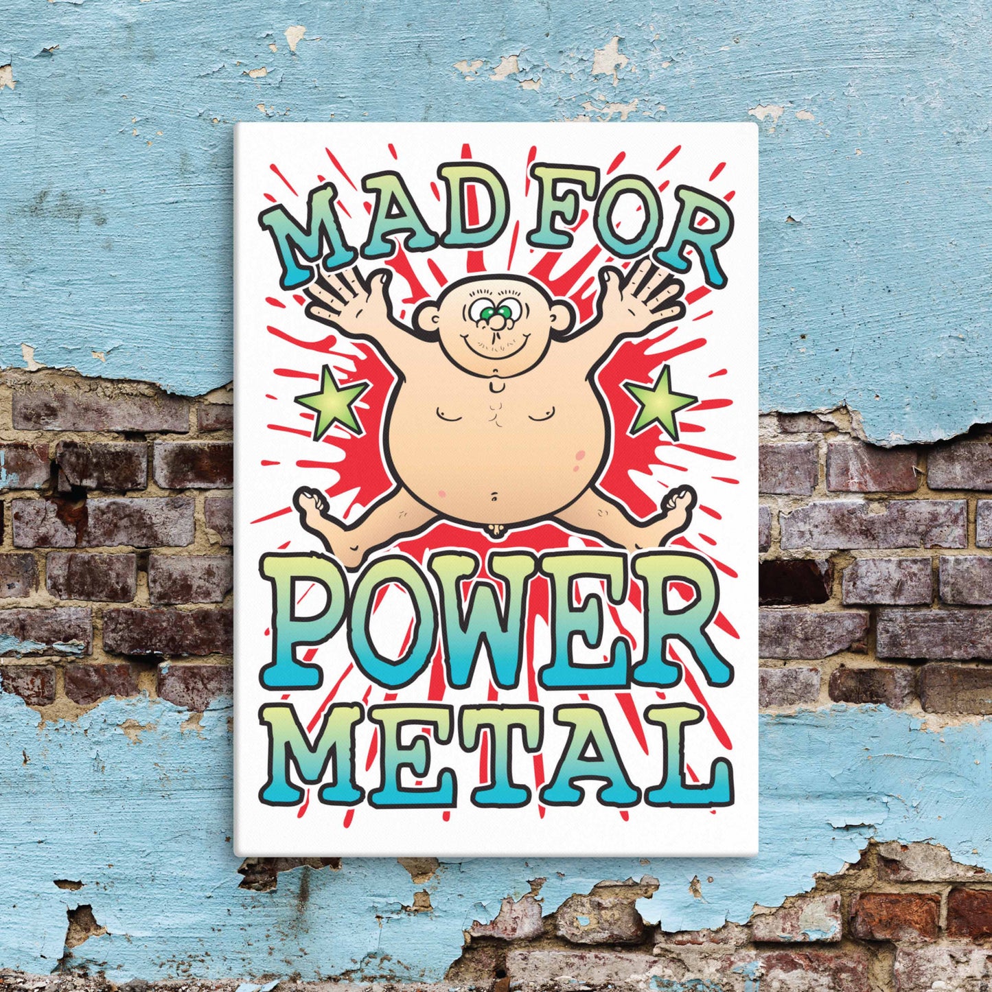 Power Metal Canvas Print 51x71cm