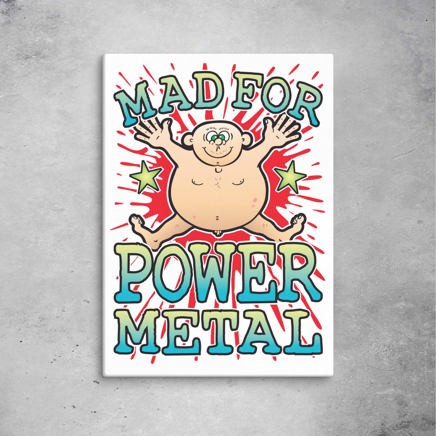 Power Metal Canvas Print 51x71cm