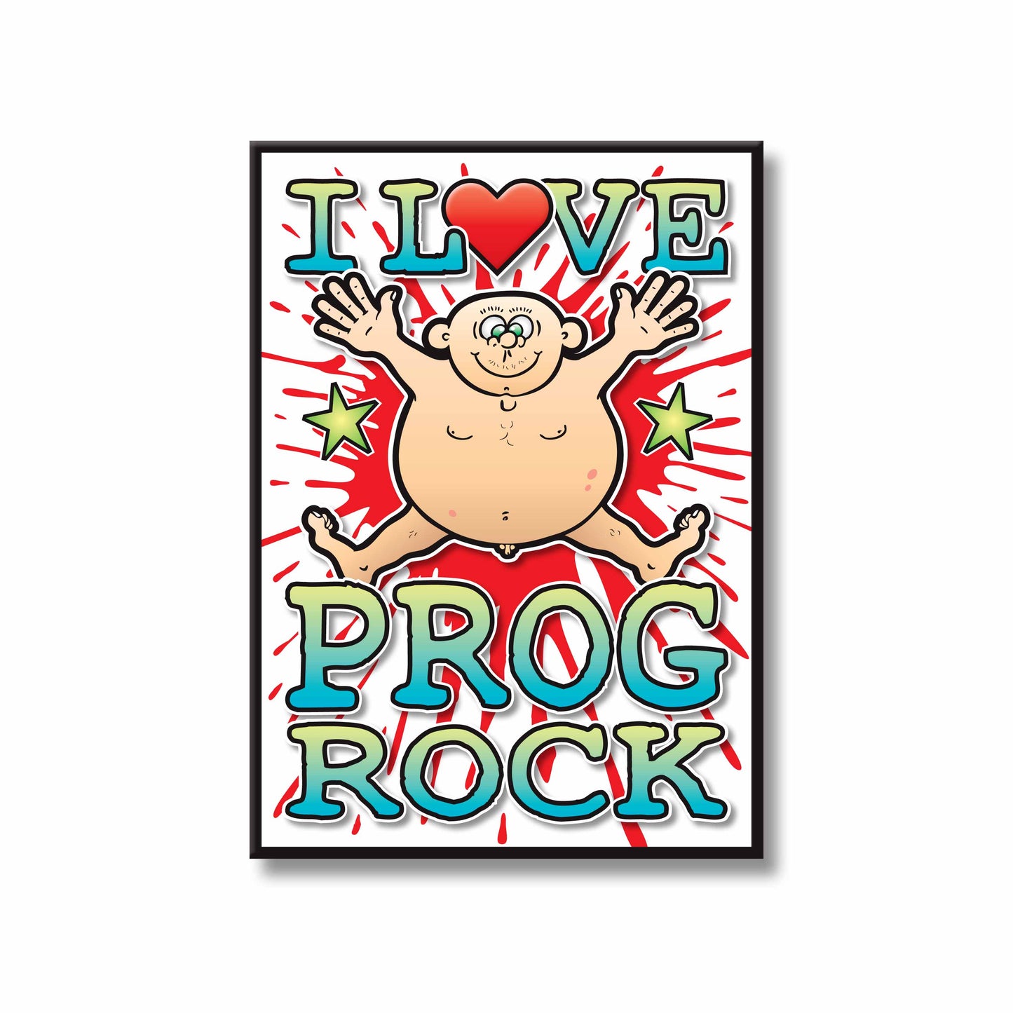 Prog Rock Art Print / Love Music Poster / Wall Décor / Rock Guru