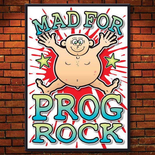 Prog Rock Art Print / Mad For Music Poster / Wall Décor