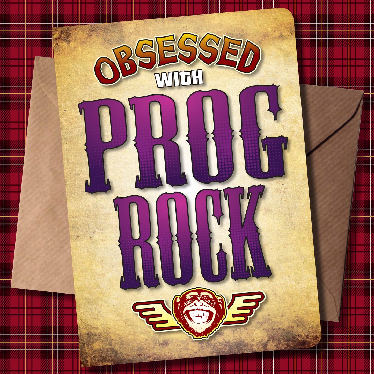 Prog Rock - Obsessed Art Poster + Birthday / Greetings Card