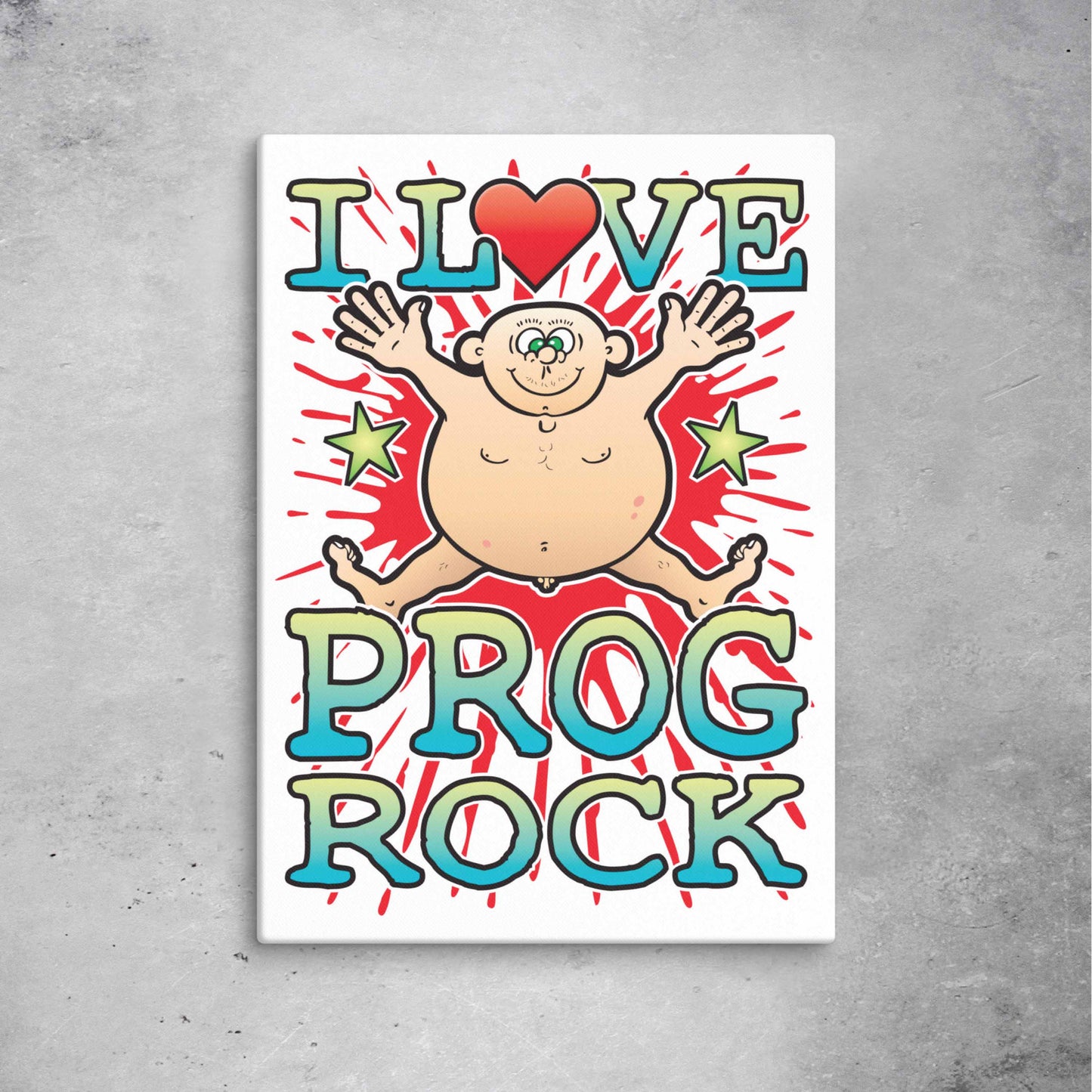 Prog Rock 51x71cm Canvas Print