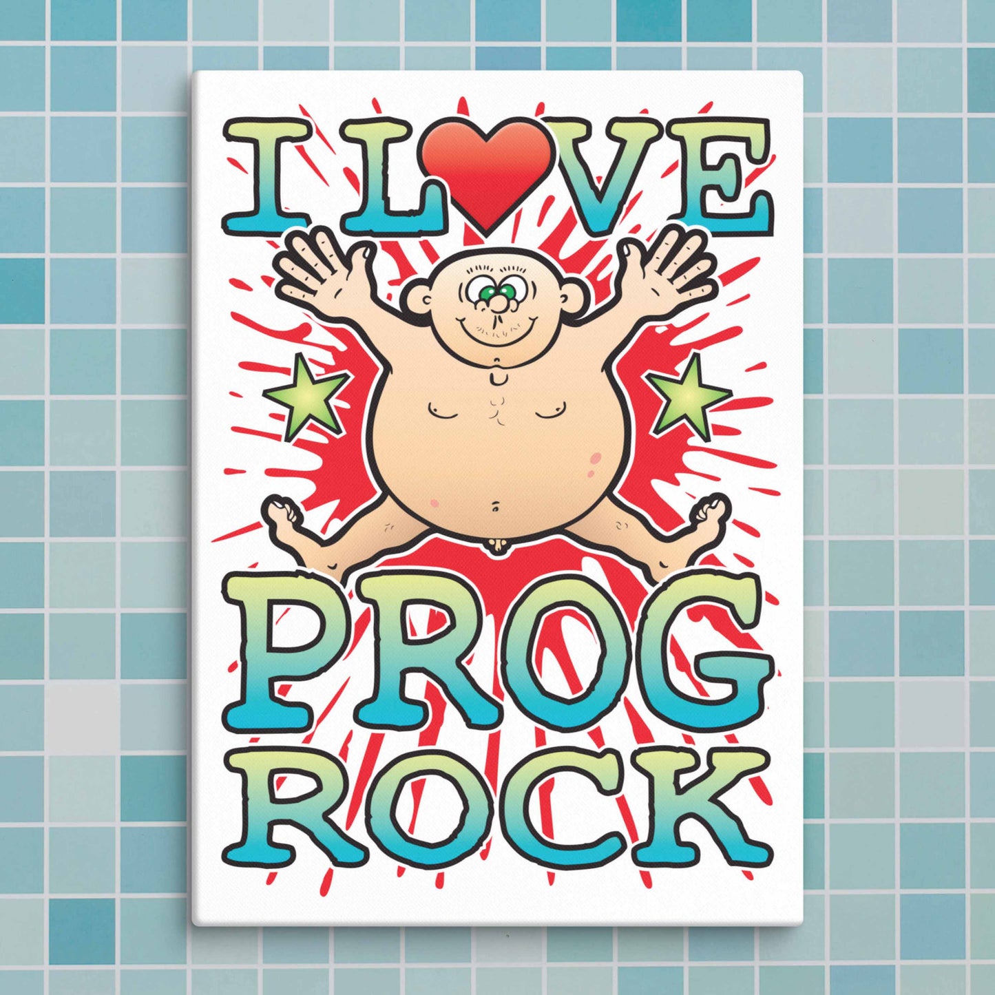 Prog Rock Canvas Print 30x40cm