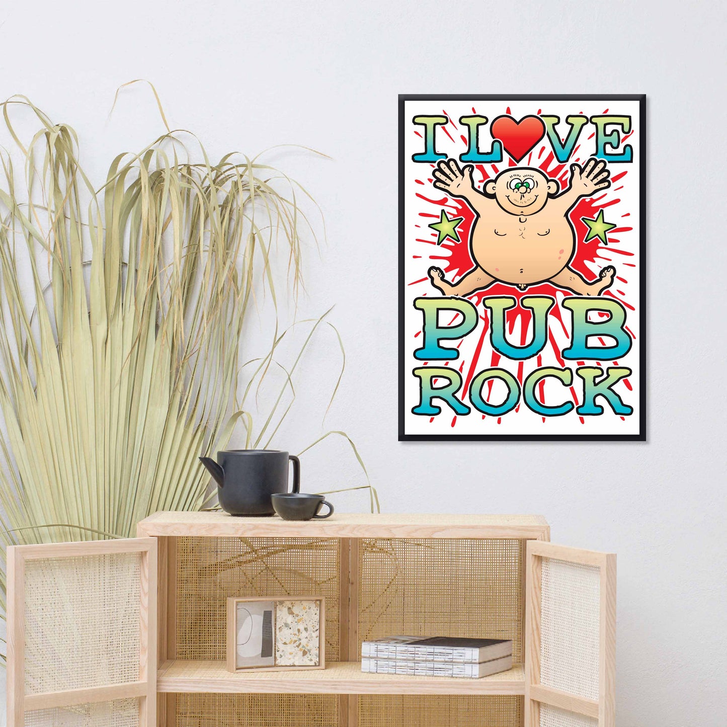 Pub Rock 50x70cm Wall Art / Love Music Poster