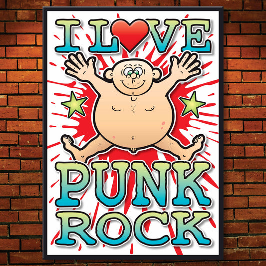 Punk Rock Art Print / Love Music Poster / Wall Décor / Rock Guru