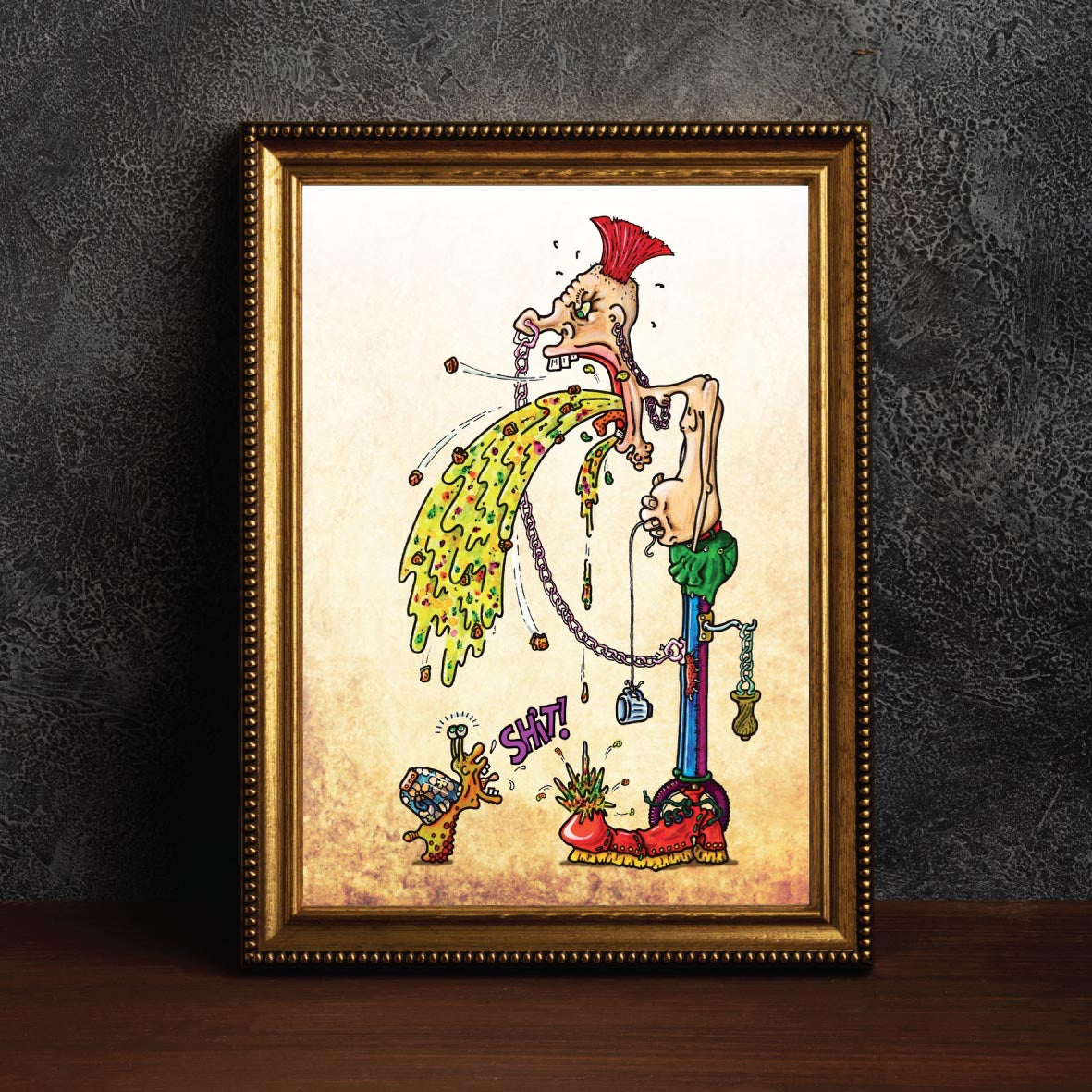 Punk & Snail Art Print