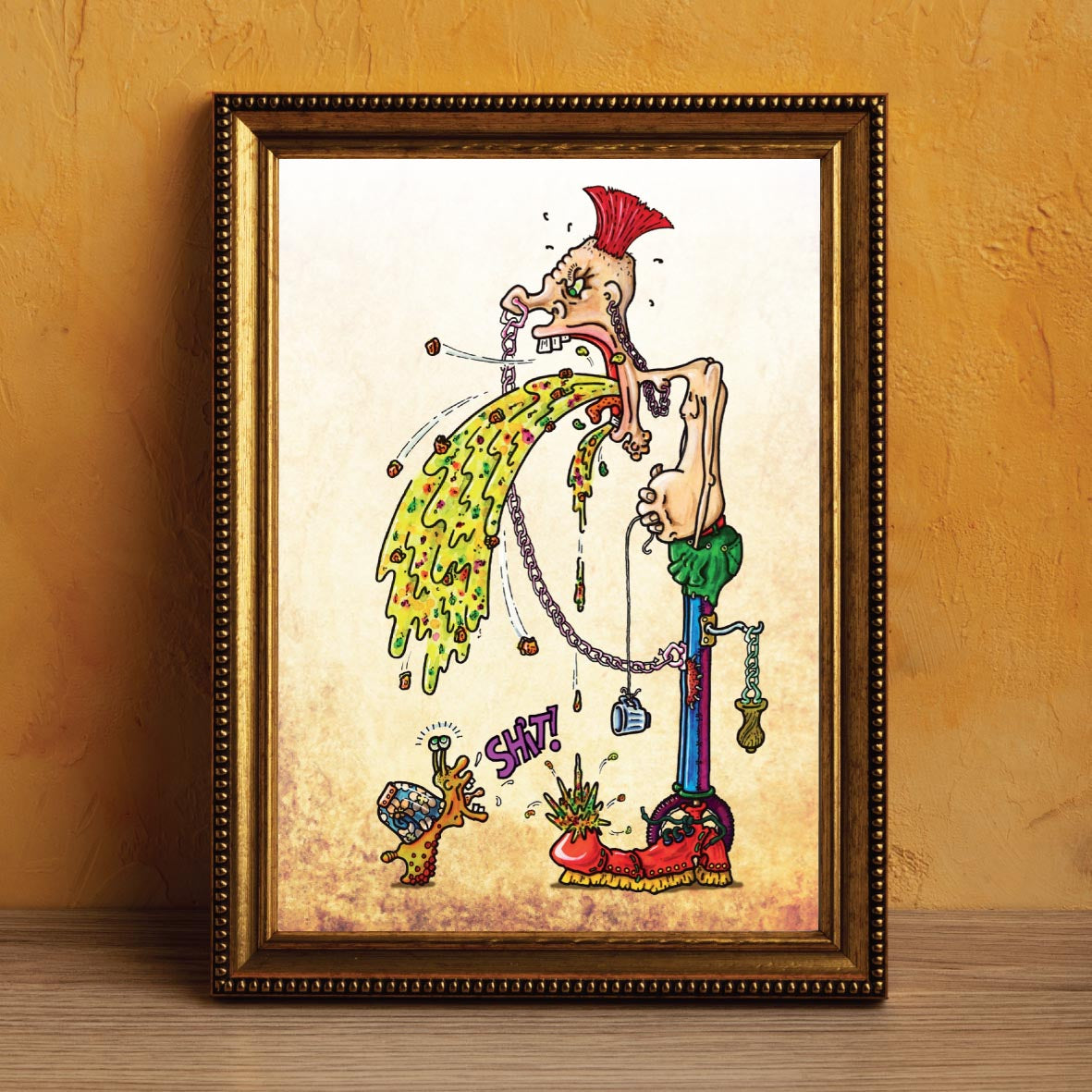 Punk & Snail Art Print