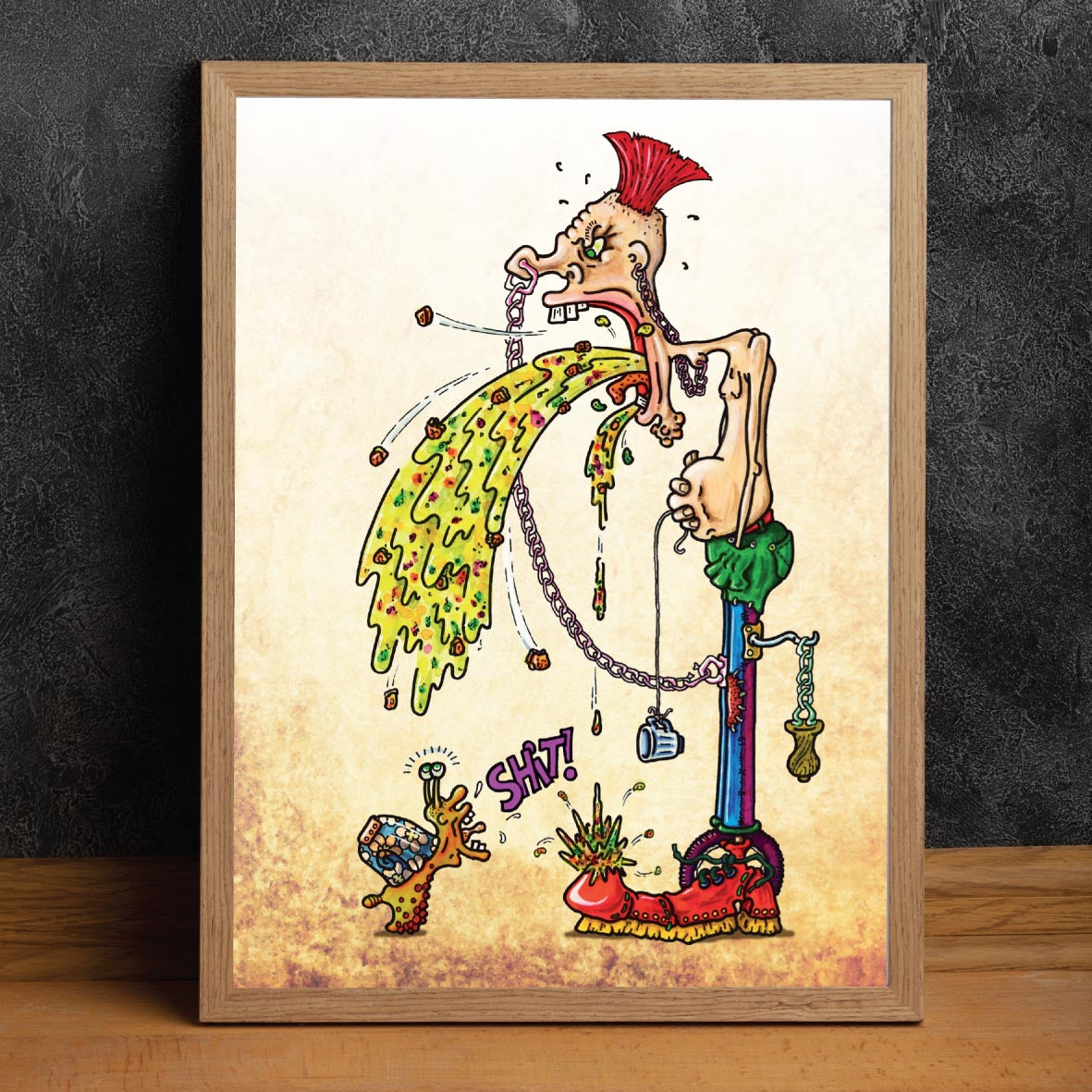 Punk & Snail Art Print