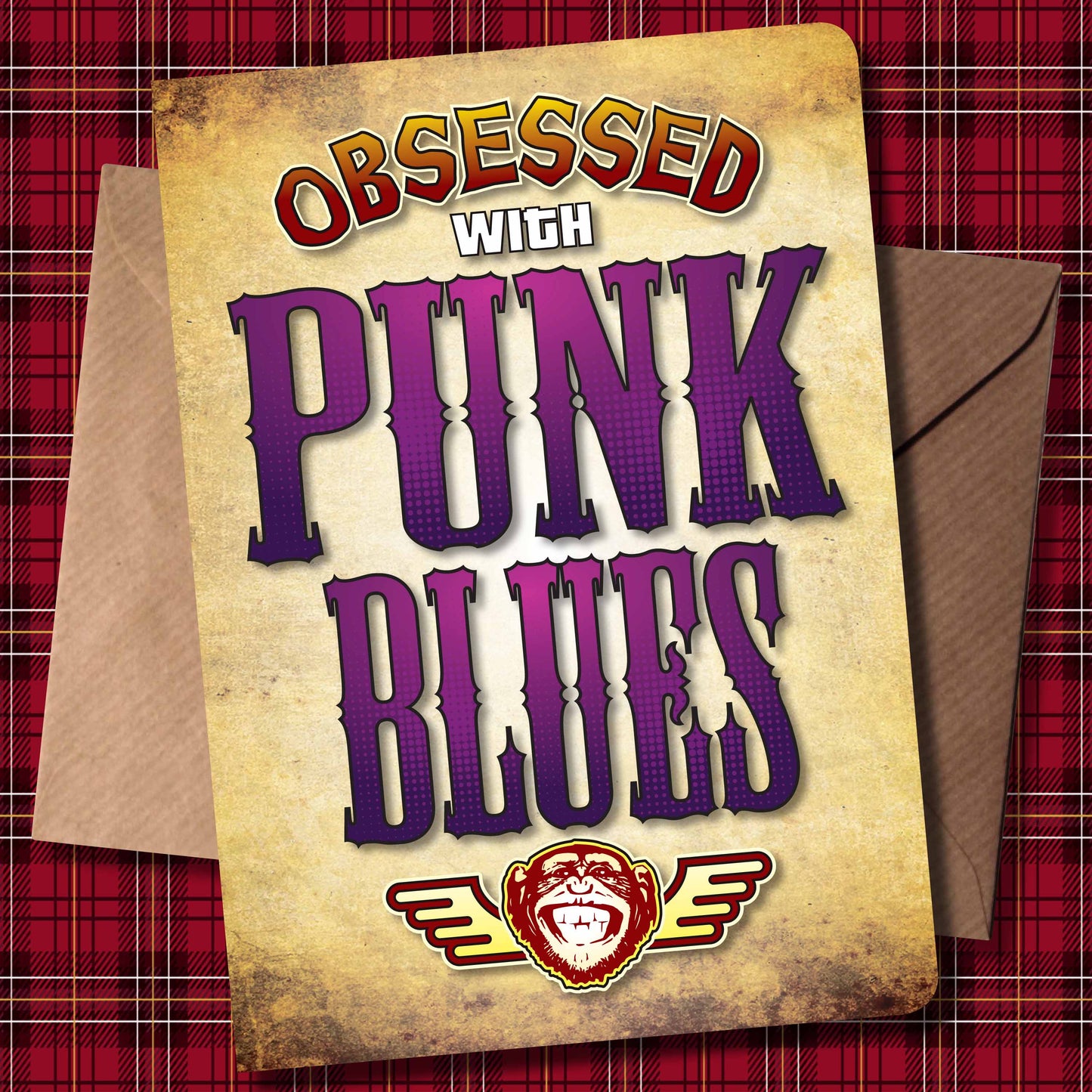 Punk Blues - Obsessed Art Poster + Birthday / Greetings Card