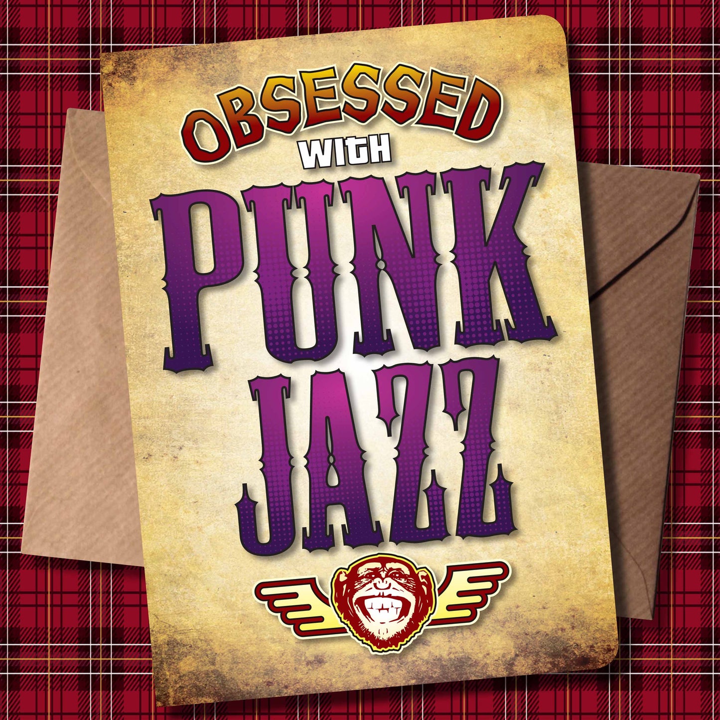 Punk Jazz - Obsessed Art Poster + Birthday / Greetings Card