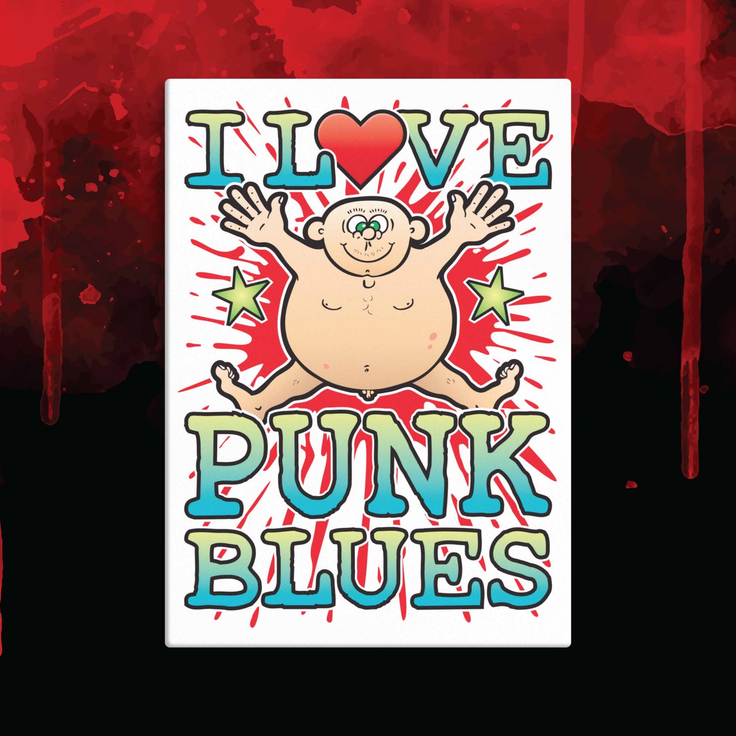 Punk Blues 51x71cm Canvas Print