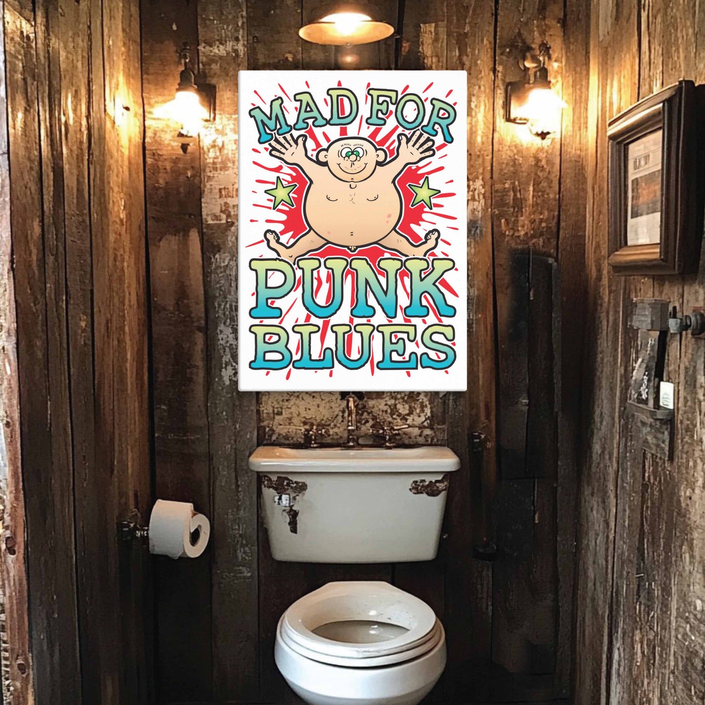 Punk Blues Canvas Print 51x71cm