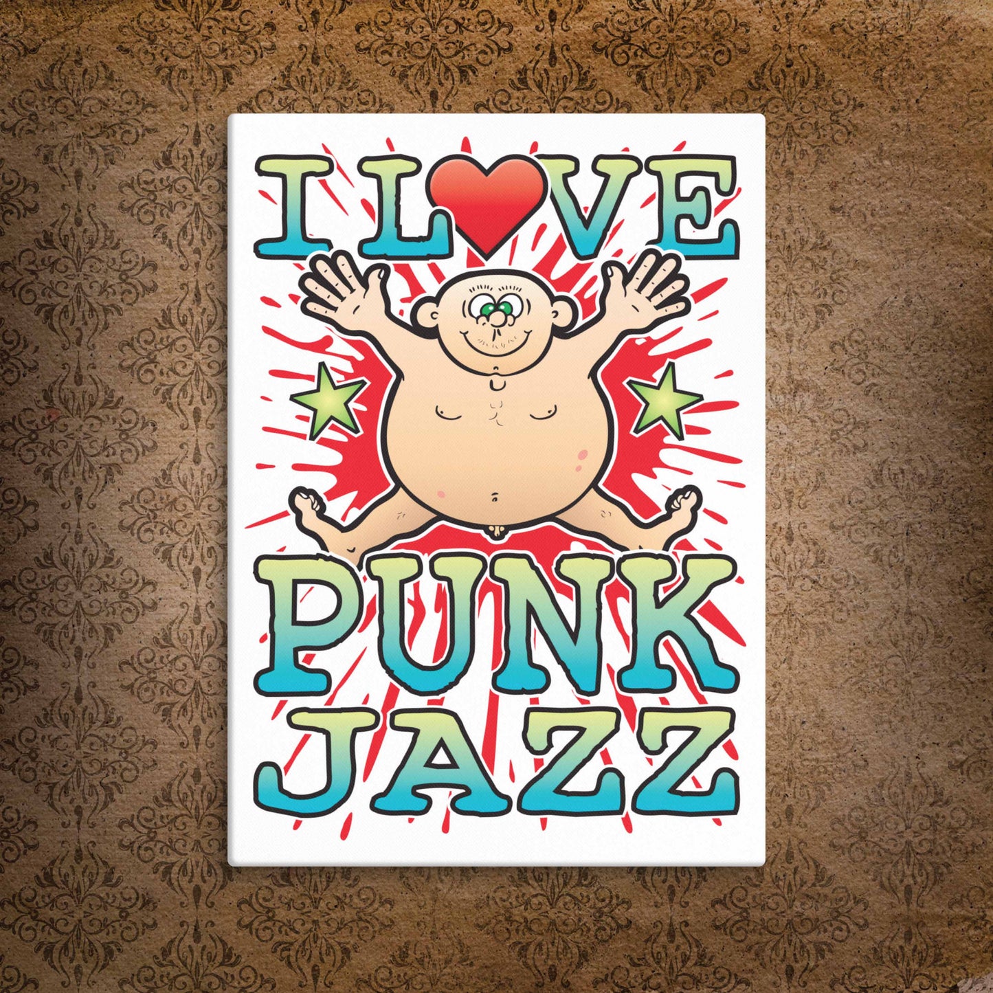 Punk Jazz Canvas Print 30x40cm