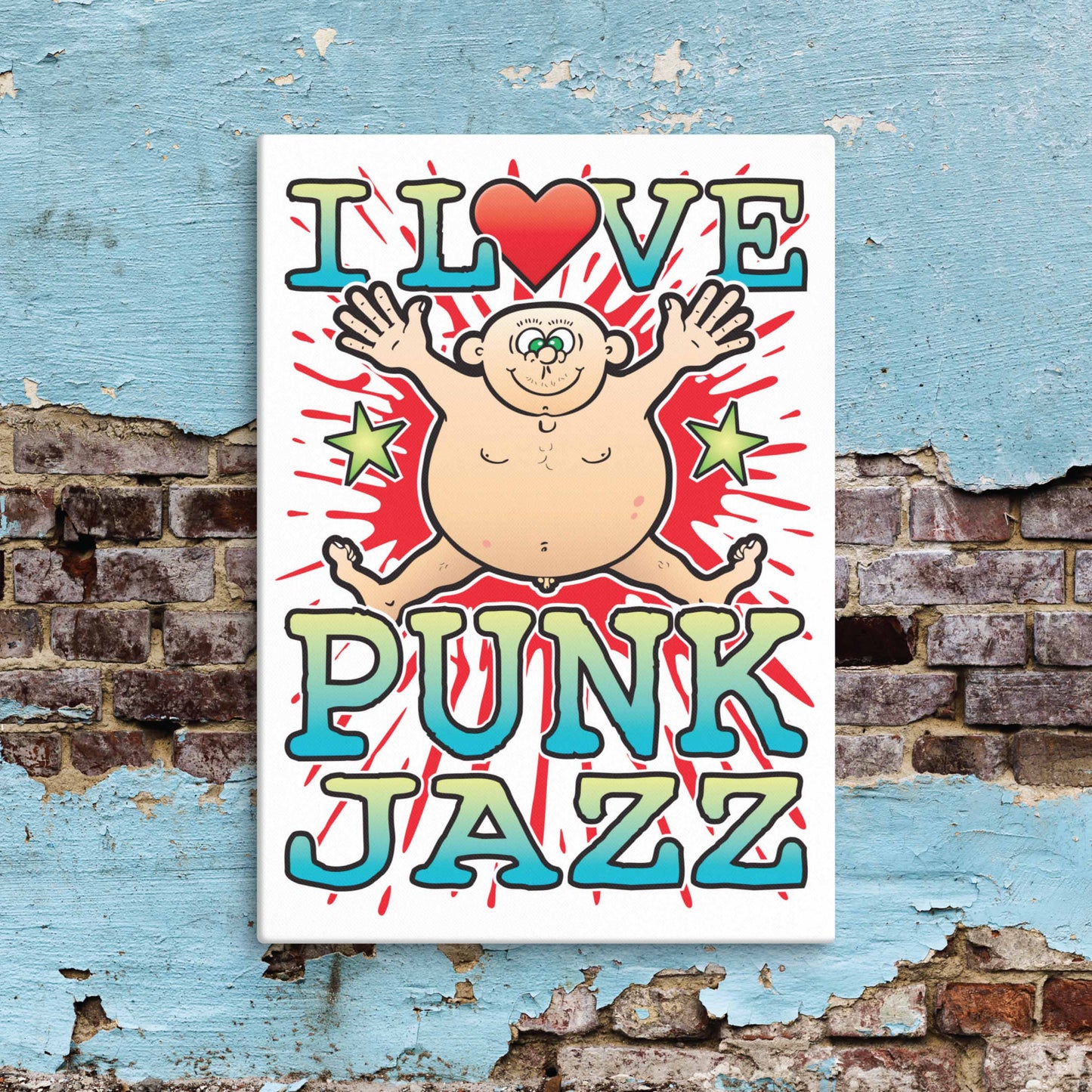 Punk Jazz Canvas Print 30x40cm