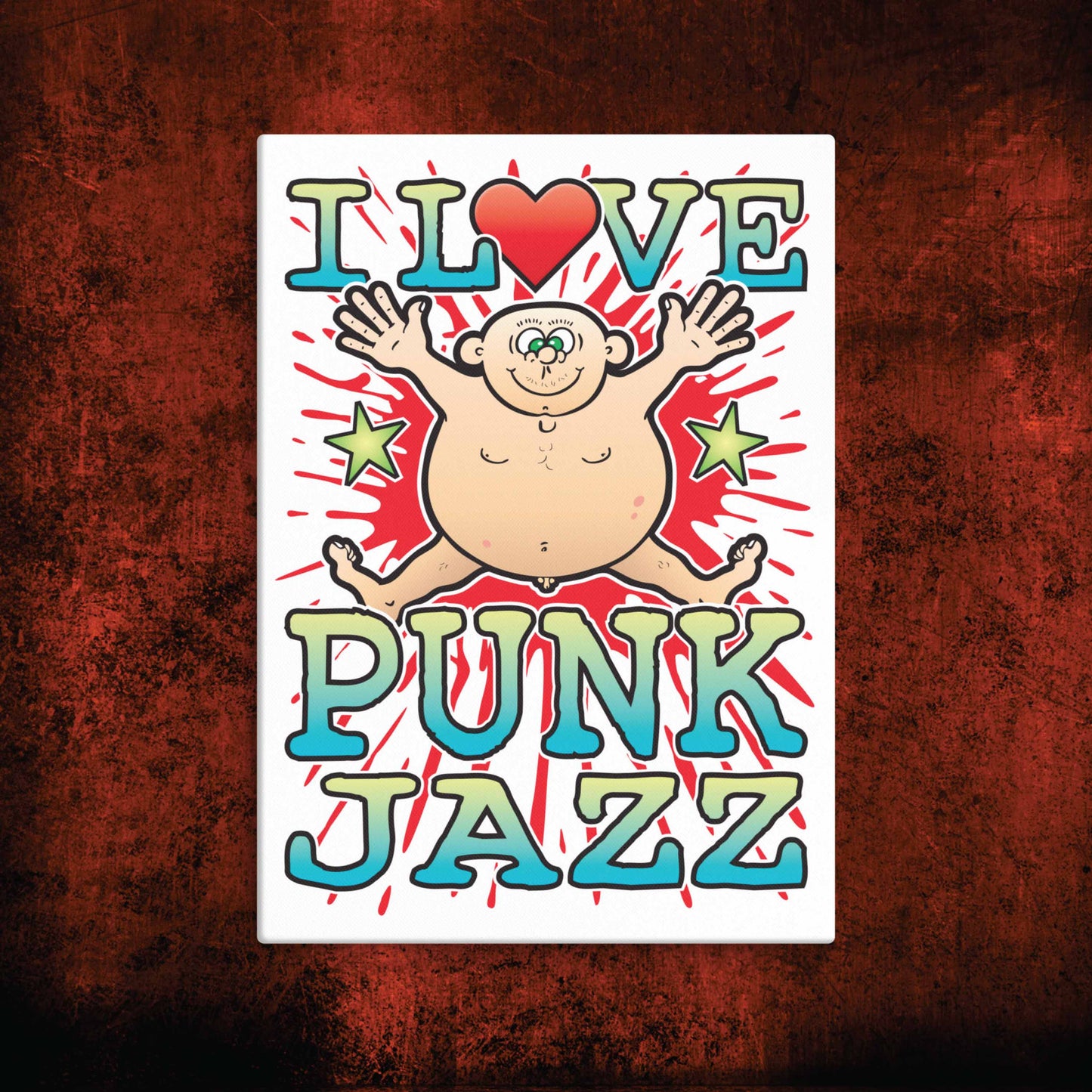 Punk Jazz Canvas Print 30x40cm
