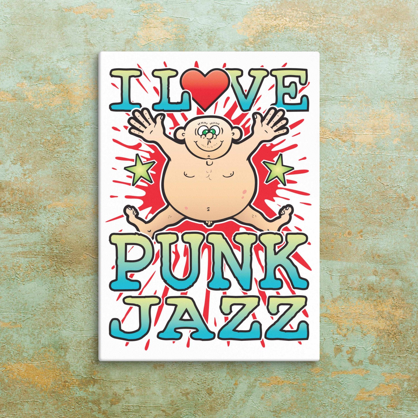 Punk Jazz Canvas Print 30x40cm