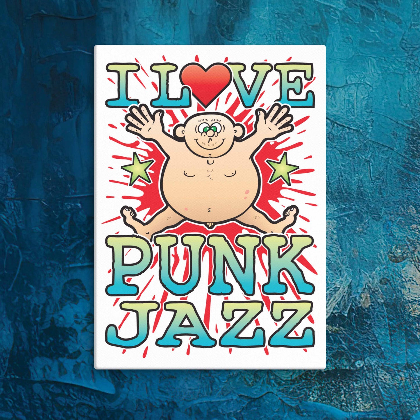 Punk Jazz Canvas Print 30x40cm