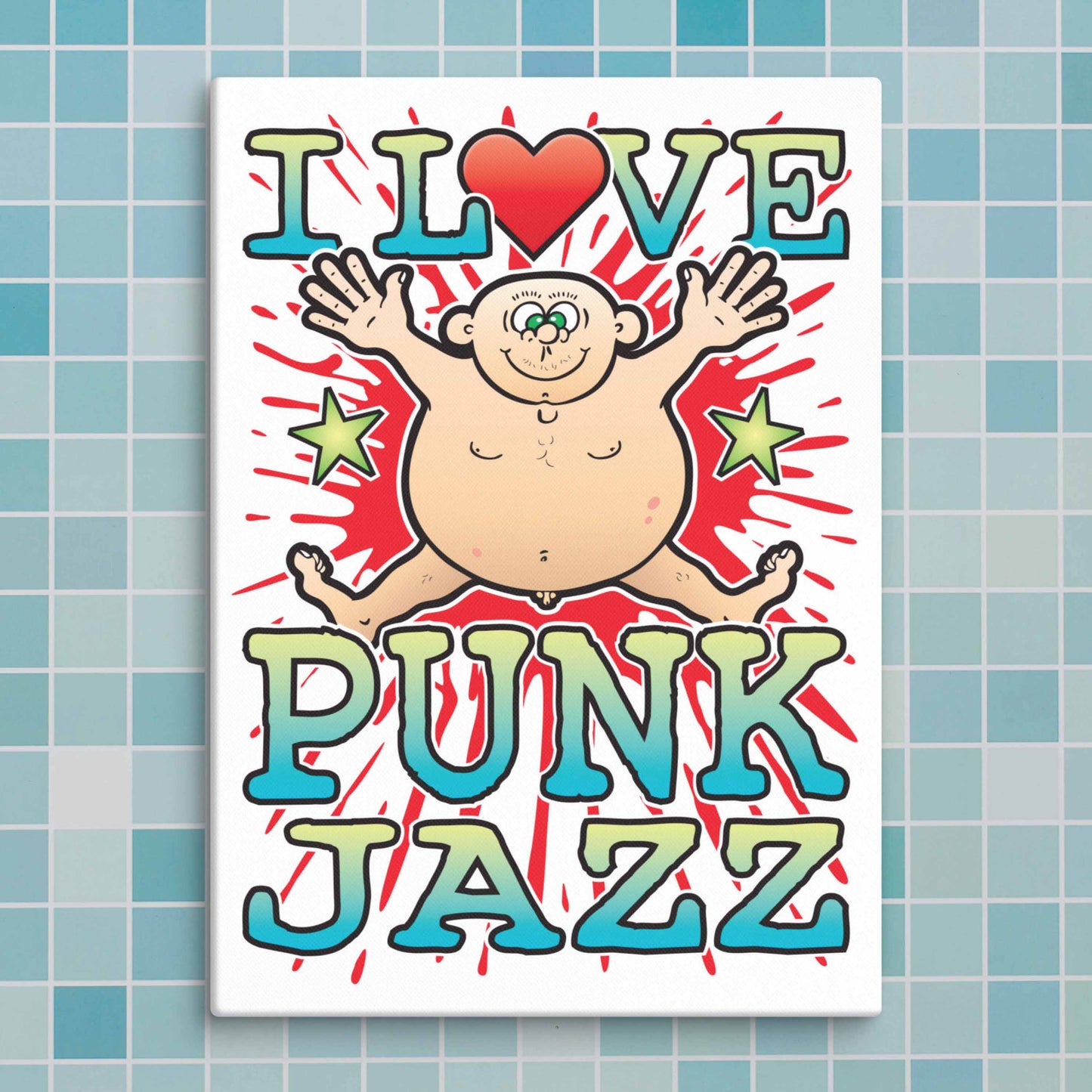 Punk Jazz Canvas Print 30x40cm