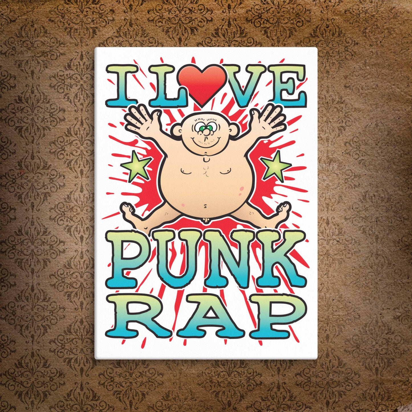 Punk Rap Canvas Print 30x40cm