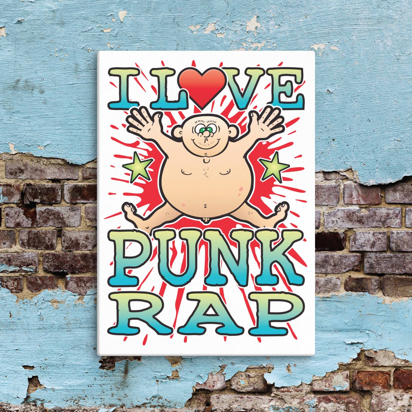 Punk Rap Canvas Print 30x40cm