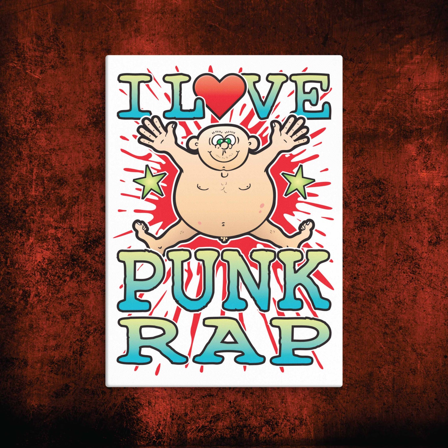 Punk Rap Canvas Print 30x40cm