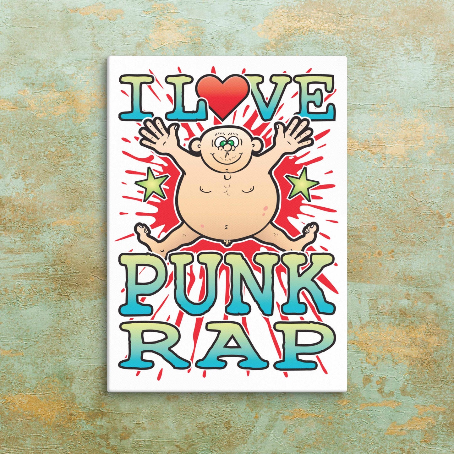Punk Rap Canvas Print 30x40cm